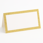 Glitter Gold Place Cards - Elegant Table Setting for Weddings, 50-Pack